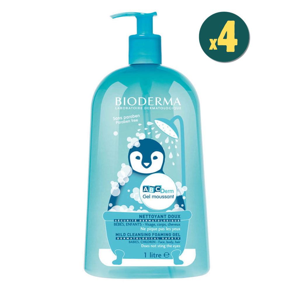 Bioderma ABCDerm Foaming Cleanser 1 lt 4 Adet Fiyatları - Modern Eczanesi