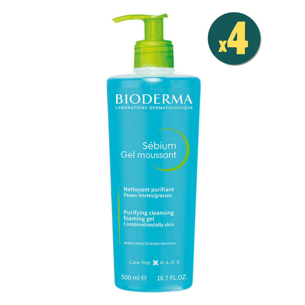 Bioderma Sebium Foaming Gel 500 ml 4 Adet - Puansız Fiyatları - Modern Eczanesi