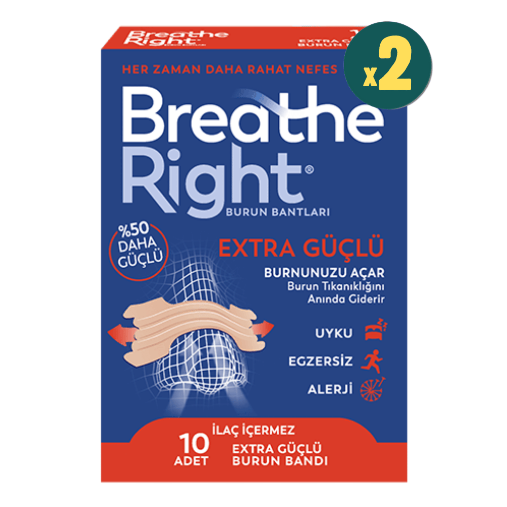 Breathe Right Extra Burun Bandı 10'lu 2 Adet Fiyatları - Modern Eczane