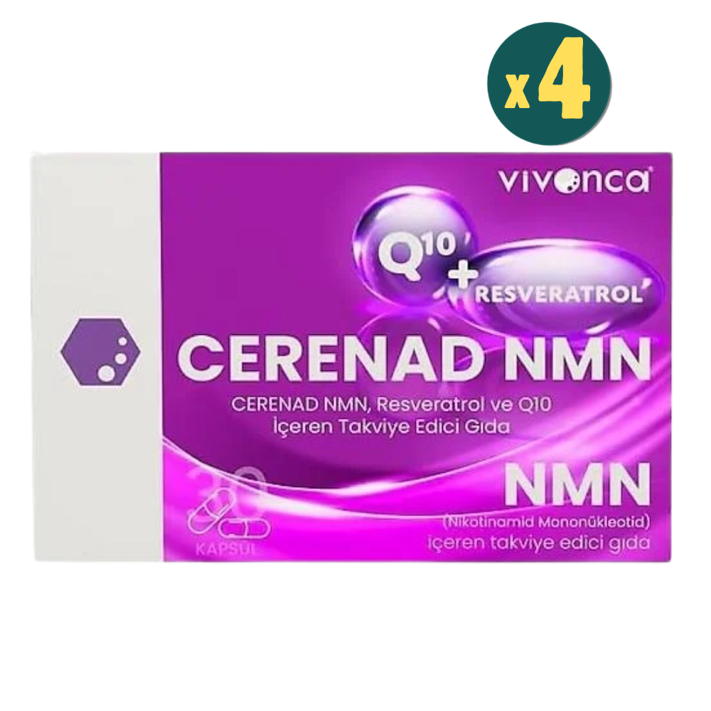 Cerenad NMN 30 Kapsül Resveratrol ve Koenzim Q10 4 Adet-  Modern Eczane