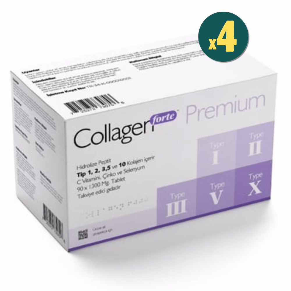 Collagen Forte Premium 1500 mg 90 Tablet 4 Adet Fiyatları- Modern Eczane