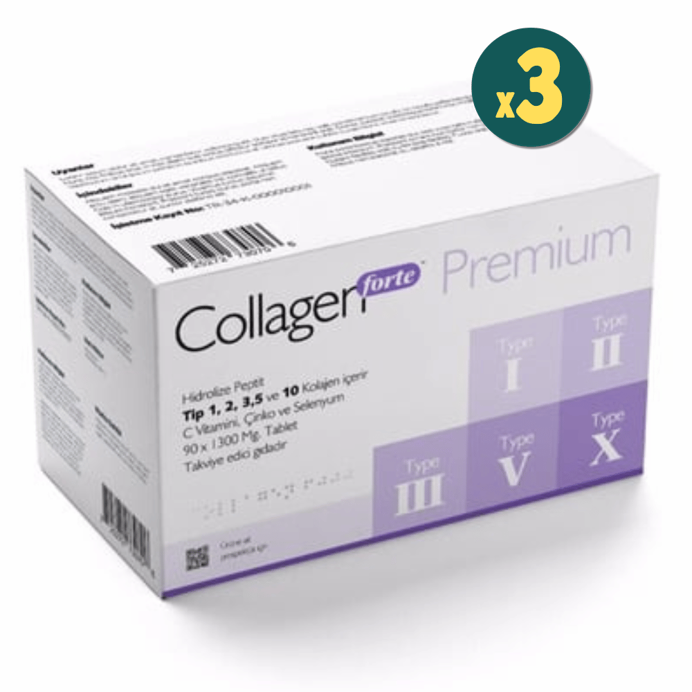 Collagen Forte Premium 1500 mg 90 Tablet 3 Adet Fiyatları- Modern Eczane