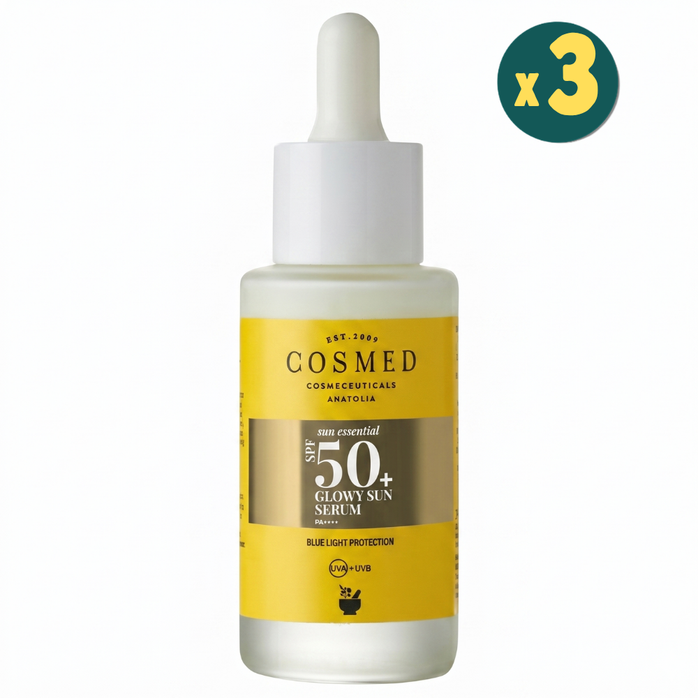 Cosmed Glowy Sun Serum SPF50 30 ml 3 Adet Fiyatları - Modern Eczane