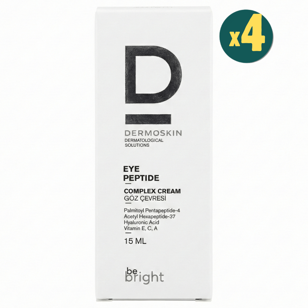 Dermoskin Be Bright Göz Çevresi Krem Peptit Kompleks 15 ml 4 Adet