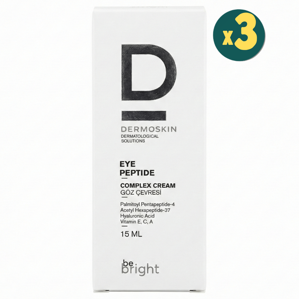 Dermoskin Be Bright Göz Çevresi Krem Peptit Kompleks 15 ml 3 Adet Fiyatları - Modern Eczane