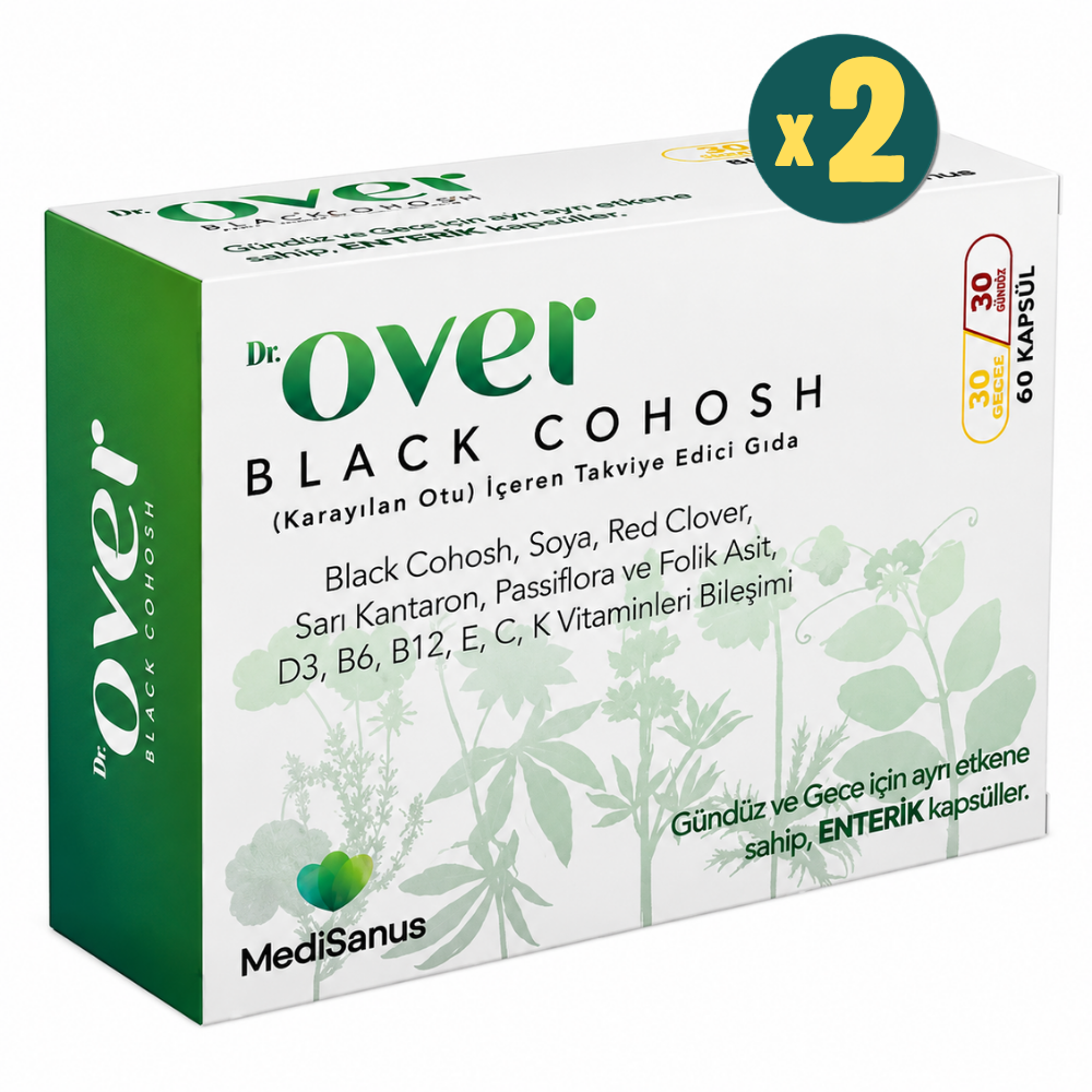 Dr.Over Black Cohosh Karayılan Otu 60 Tablet 2 Adet Fiyatları - Modern Eczane