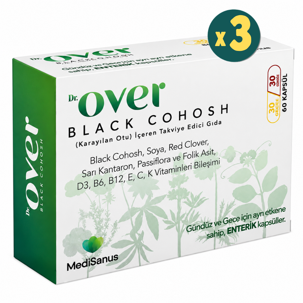 Dr.Over Black Cohosh Karayılan Otu 60 Tablet 3 Adet Fiyatları - Modern Eczane