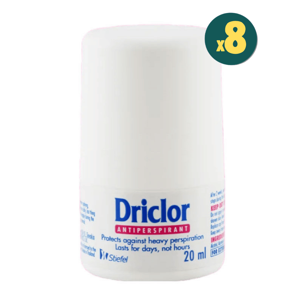 Driclor Roll-On Deodorant 20 ml 8 Adet
