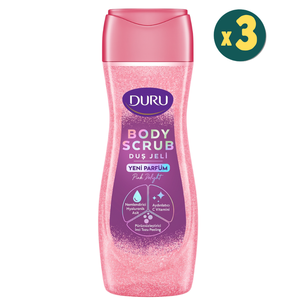 Duru Body Scrub Pink Delight Duş Jeli 450 ml 3 Adet Fiyatları - Modern Eczane