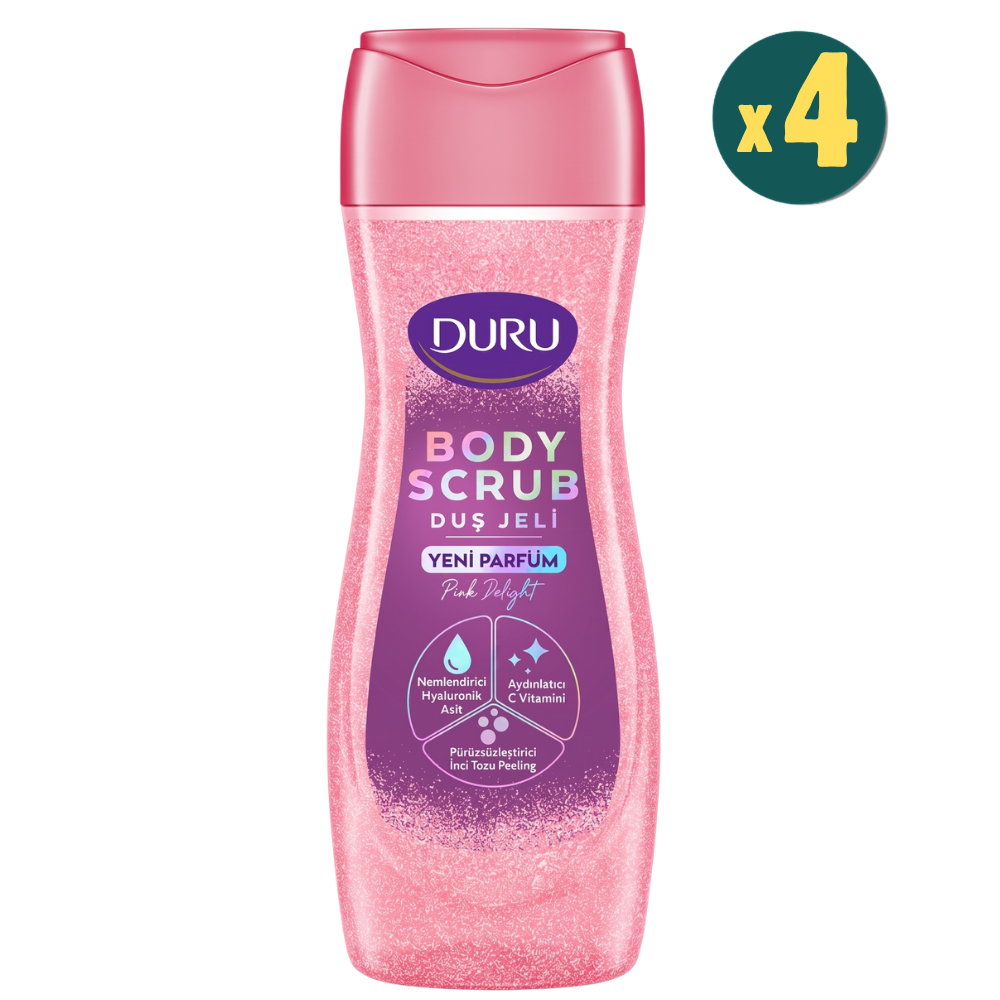 Duru Body Scrub Pink Delight Duş Jeli 450 ml 4 Adet Fiyatları - Modern Eczane