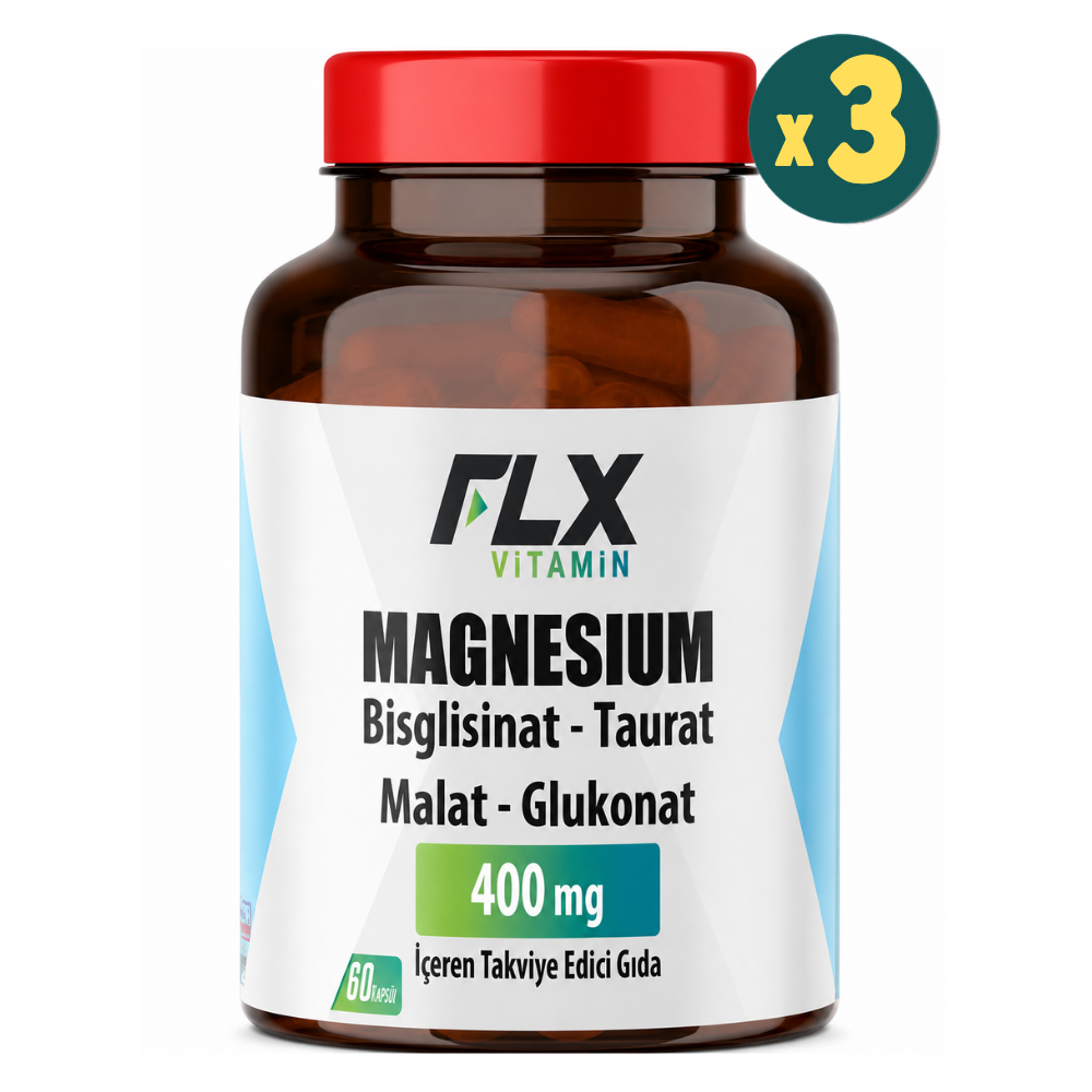 FLX Magnezyum Bisglisinat Malat Taurat Glukonat 60 Tablet 3 Adet Fiyatları - Modern Eczane