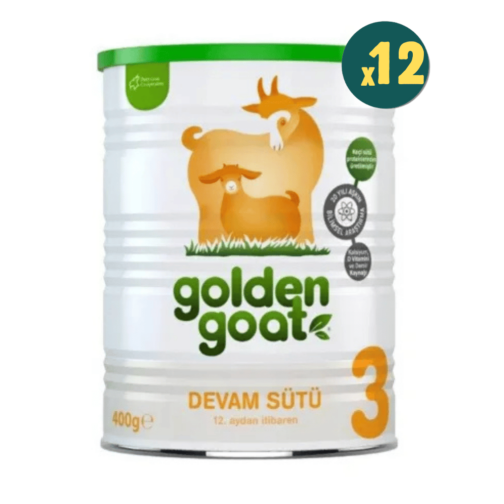 Golden Goat 3 Keçi Sütlü Devam Sütü 400 gr 12 Adet
