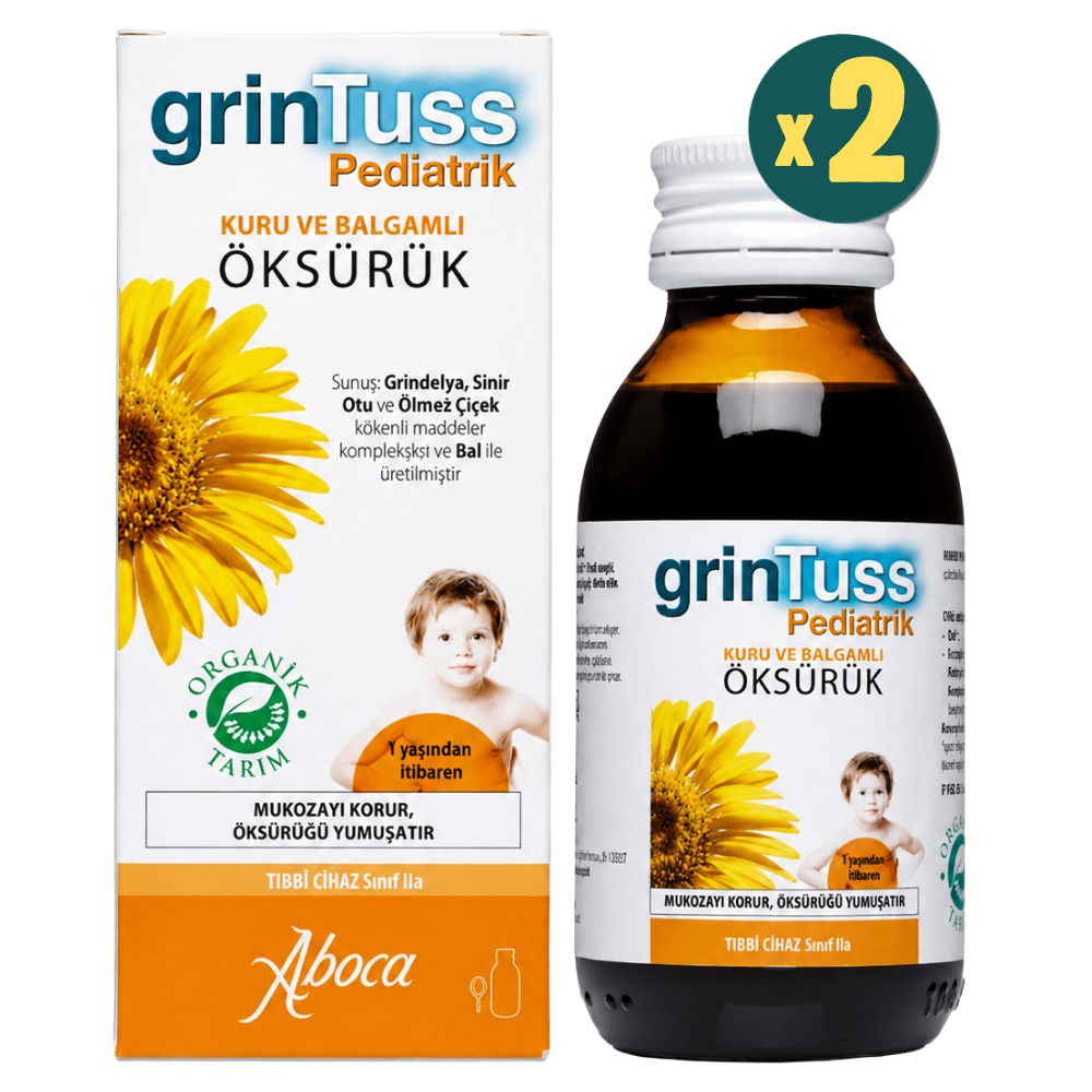 Grintuss Öksürük Şurubu Pediatrik 128 gr 2 Adet Fiyatları - Modern Eczane