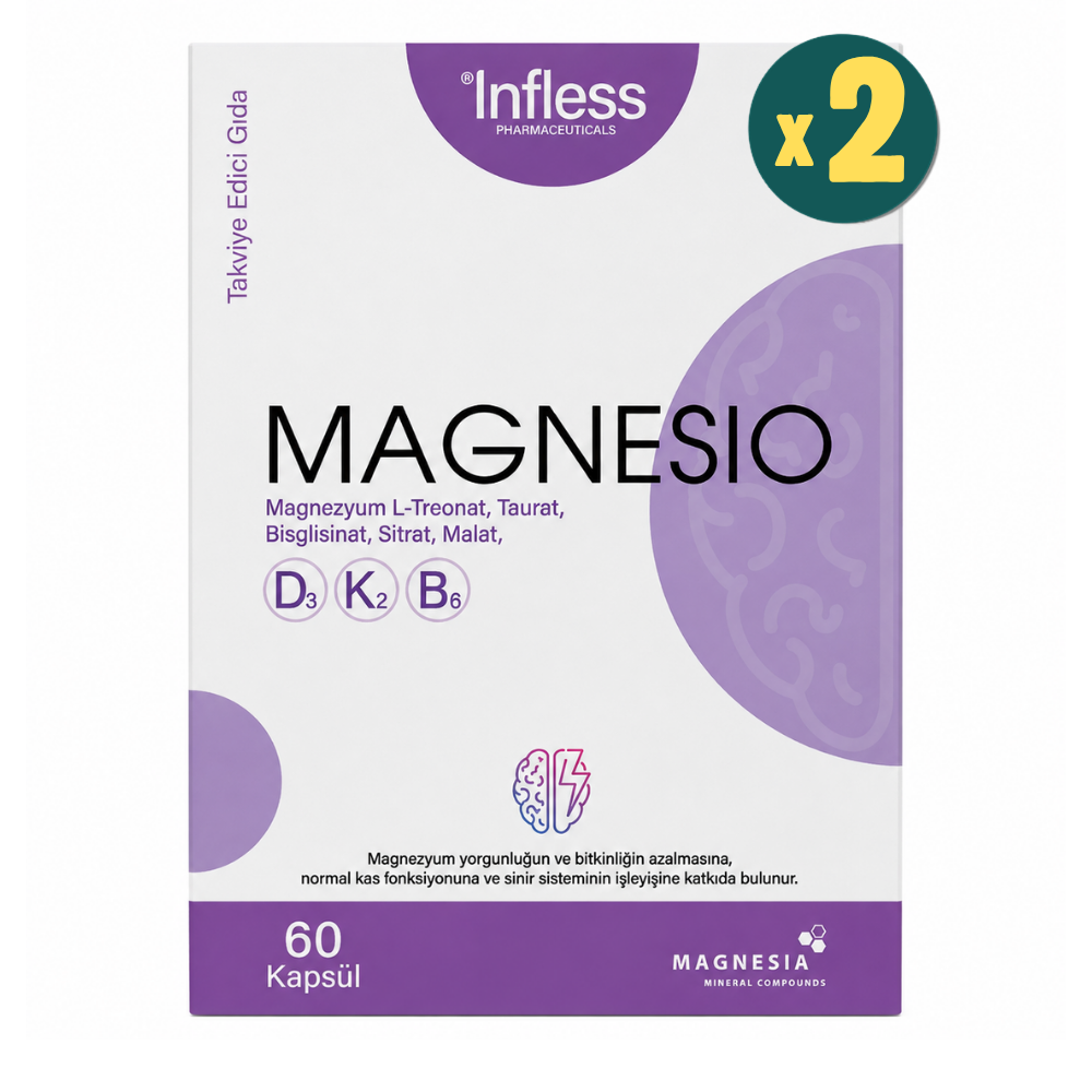 Infless Magnesio 60 Kapsül 2 Adet Fiyatları - Modern Eczane