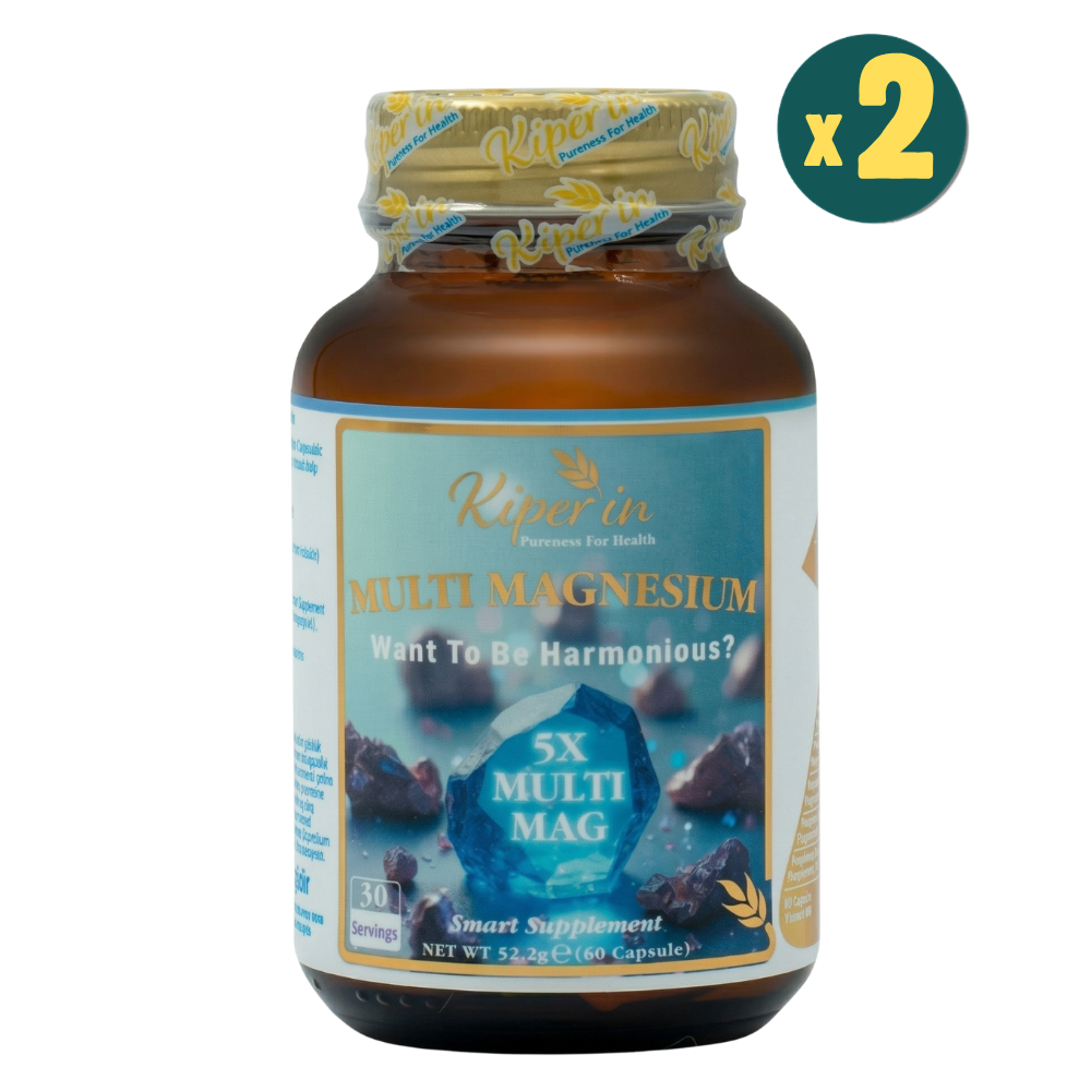 Kiperin 5X Multi Magnezyum 60 Kapsül 2 Adet Fiyatları - Modern Eczane