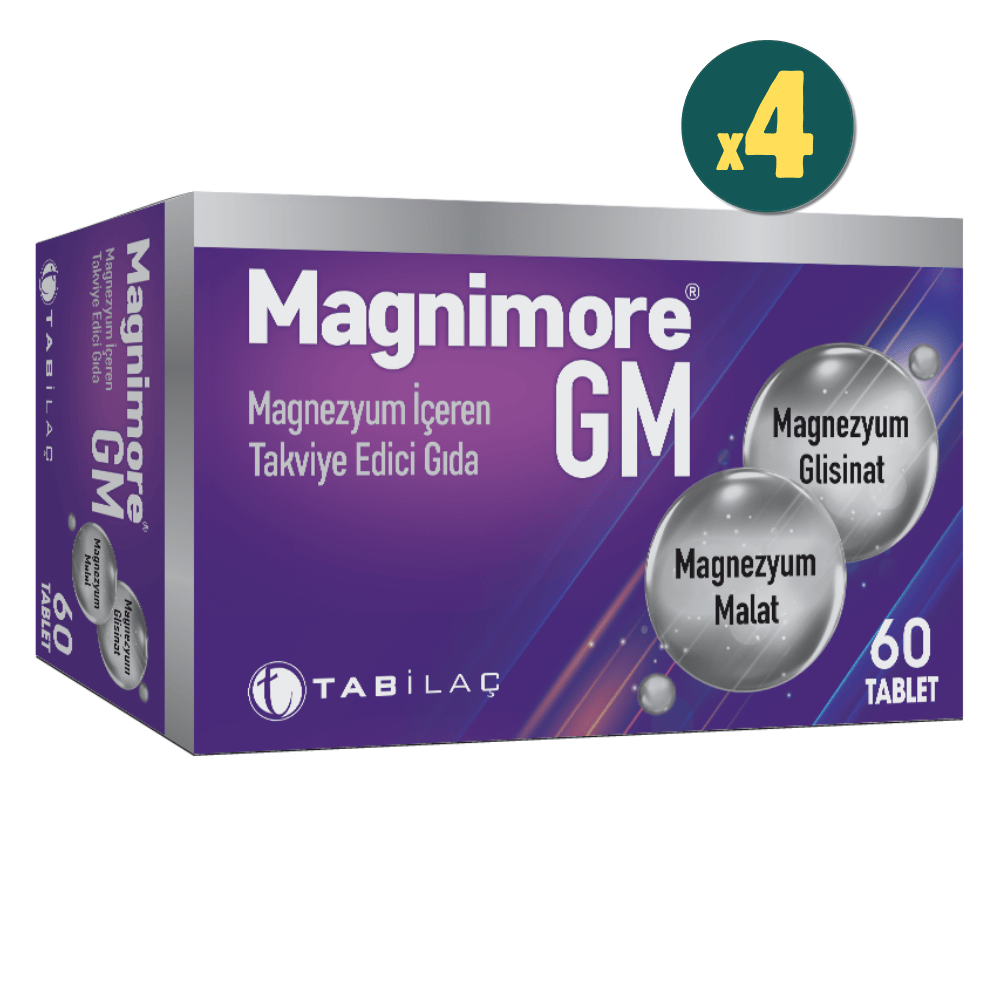 Magnimore GM 60 Tablet 4 Adet Fiyatları - Modern Eczane