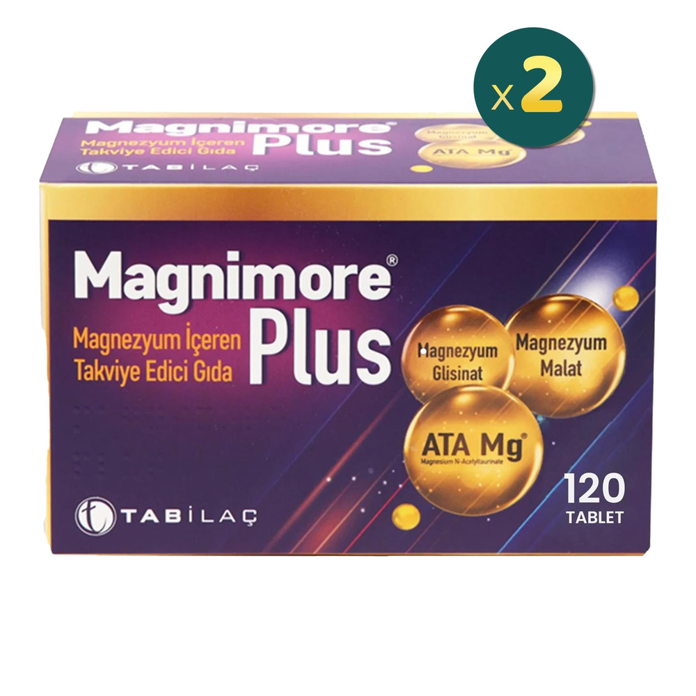 Magnimore Plus 120 Tablet 2 Adet Takviye Edici Gıda Fiyatları - Modern Eczane