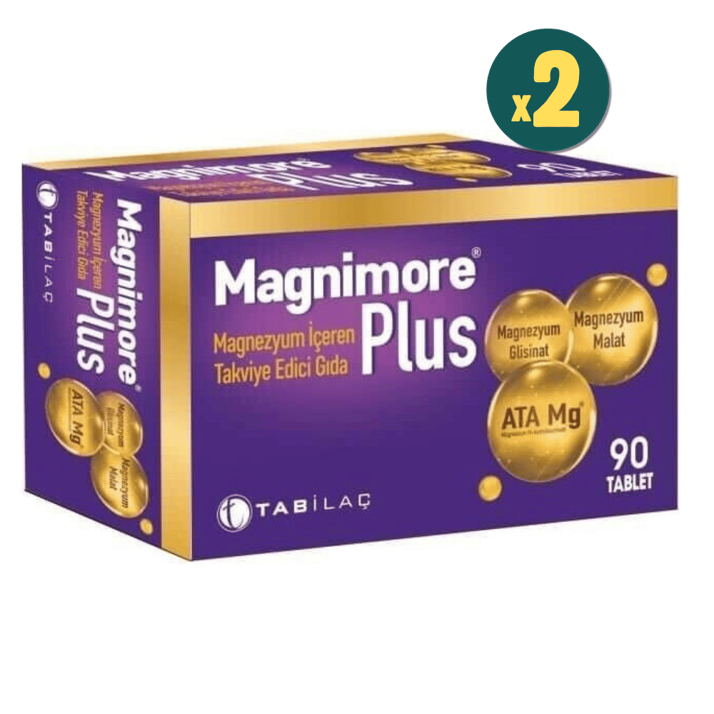 Magnimore Plus 90 Tablet 2 Adet Fiyatları - Modern Eczane
