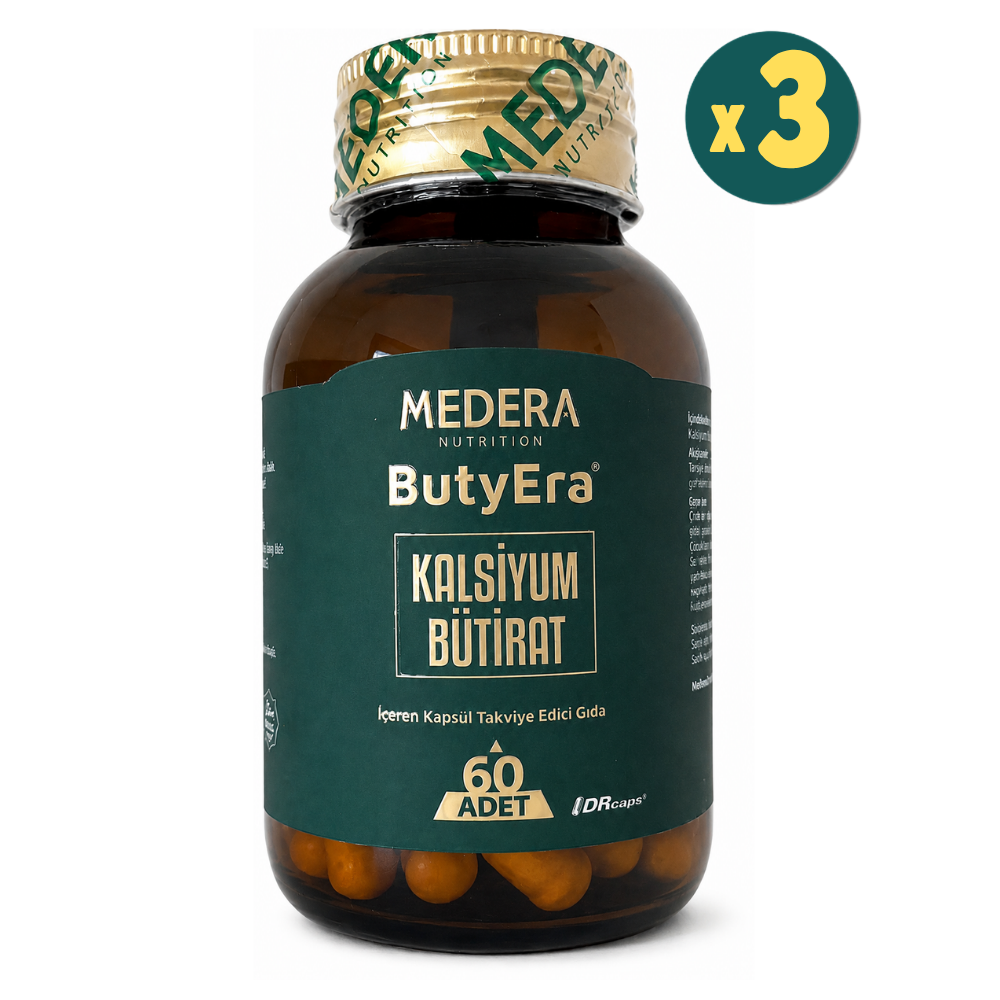 Medera Butyera Kalsiyum Bütirat 60 Kapsül 3 Adet Fiyatları - Modern Eczane