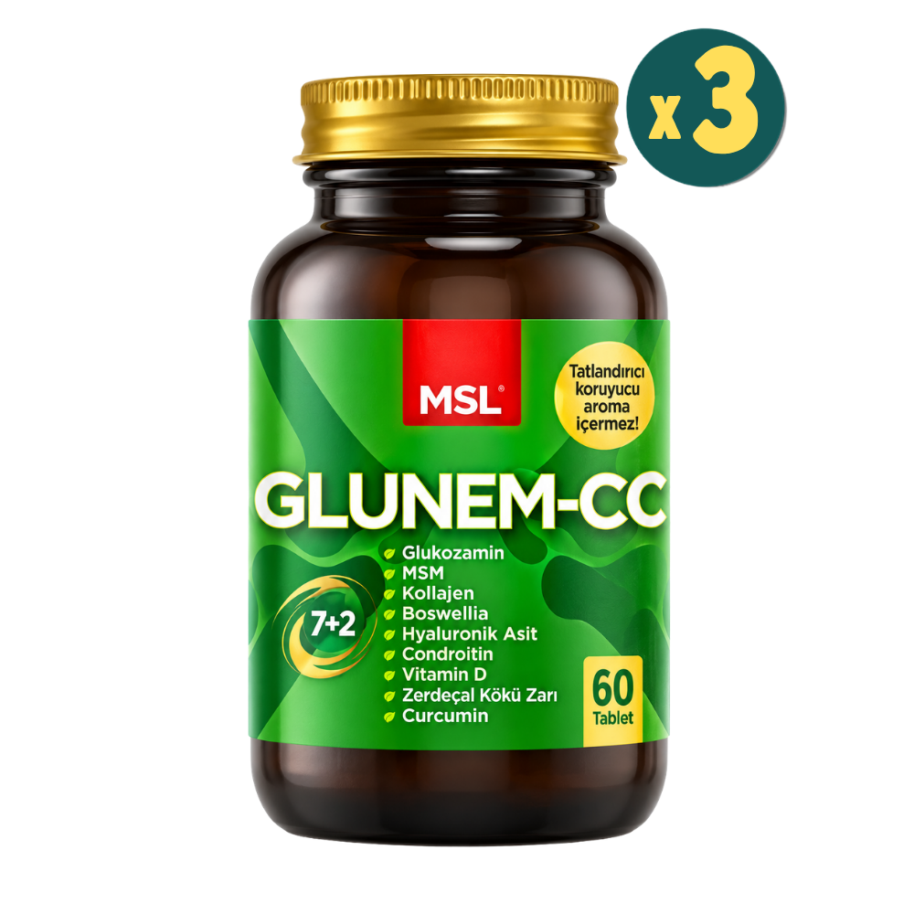 MSL Glunem-CC Collagen 60 Tablet 3 Adet Fiyatları - Modern Eczane