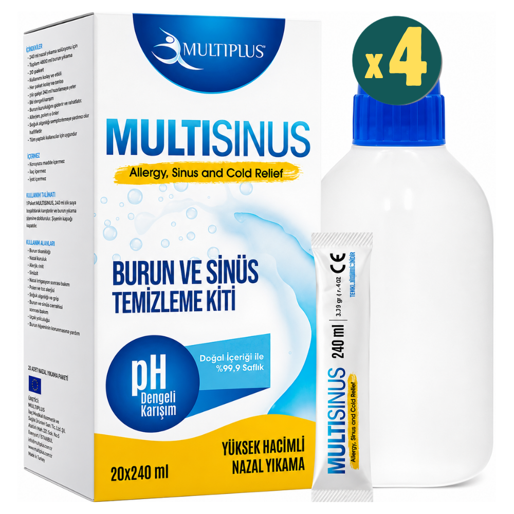 Multisinüs Burun Ve Sinüs Temizleme Kiti 4 Adet Fiyatları - Modern Eczane