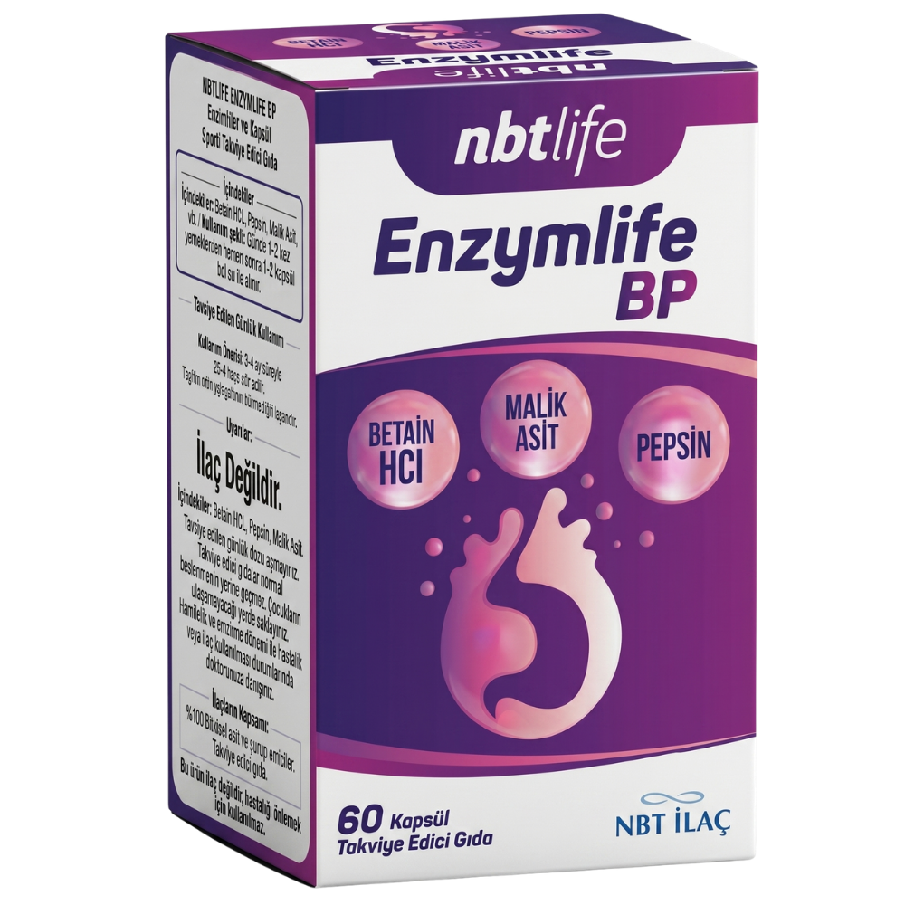 NBT Life Enzymlife BP 60 Kapsül Fiyatları - Modern Eczane