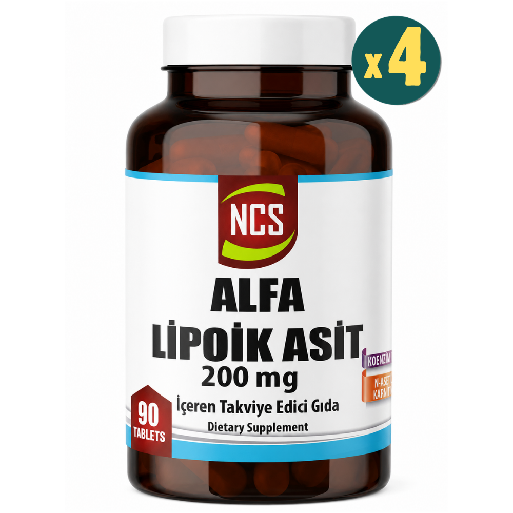 Ncs Alfa Lipoik Asit 200 Mg 90 Tablet 4 Adet Fiyatları - Modern Eczane