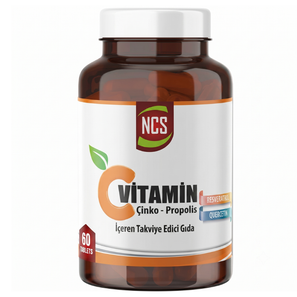 NCS C Vitamini Çinko Propolis Quercetin Resveratrol 60 Tablet Fiyatları - Modern Eczane