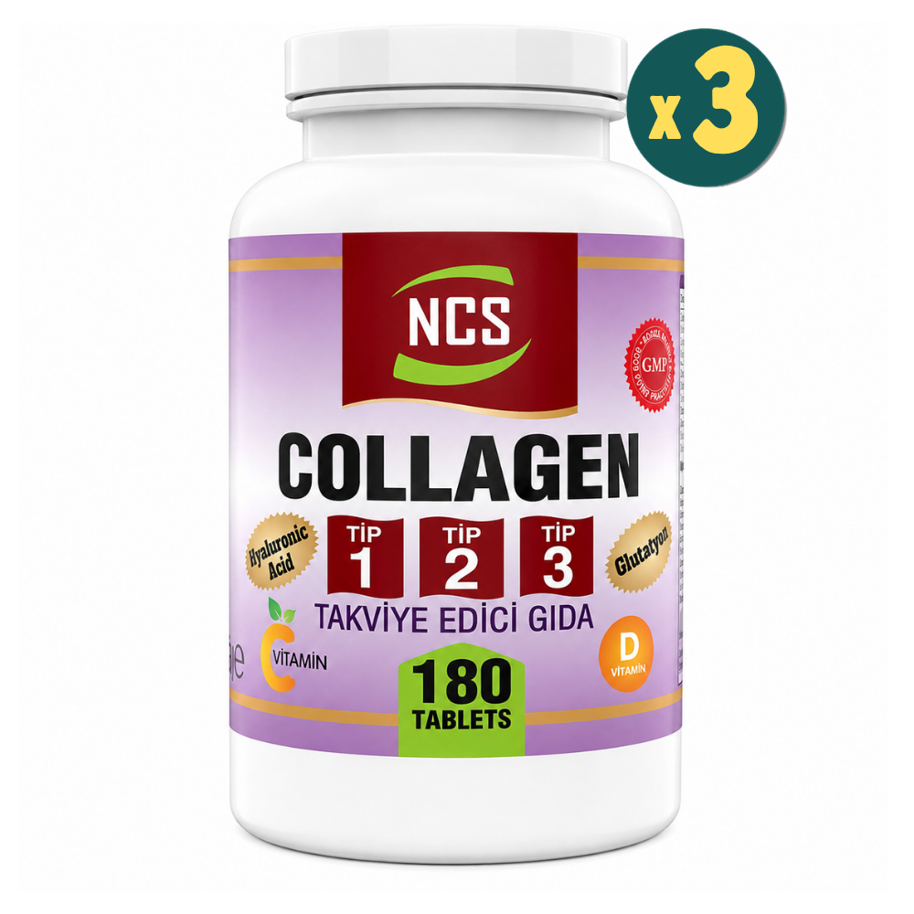 NCS Collagen Tip 1-2-3 Glutatyon 180 Tablet 3 Adet Fiyatları - Modern Eczane