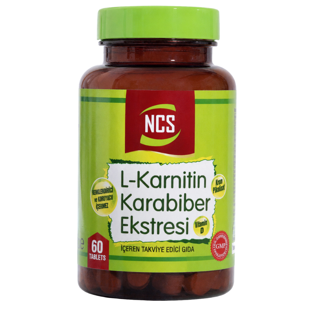 Ncs L-karnitin Karabiber Ekstresi 60 Tablet Fiyatları - Modern Eczane
