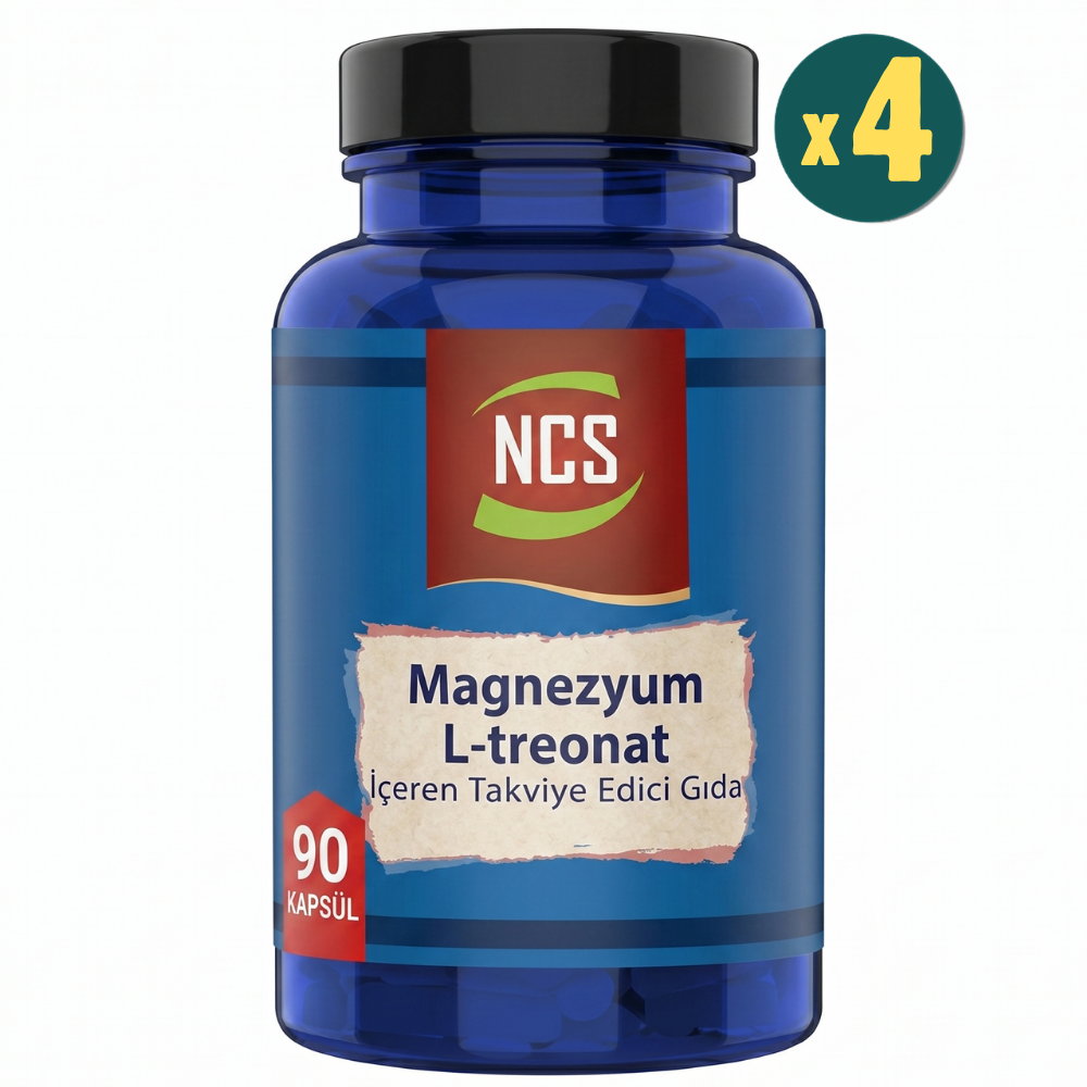 NCS L-Treonat Magnezyum 90 Kapsül 4 Adet Fiyatları - Modern Eczane