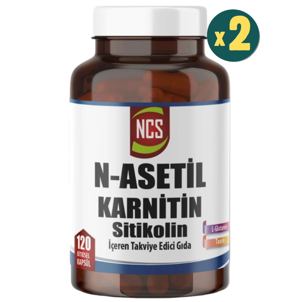 NCS N-Asetil Karnitin Sitikolin 120 Kapsül 2 Adet Fiyatları - Modern Eczane
