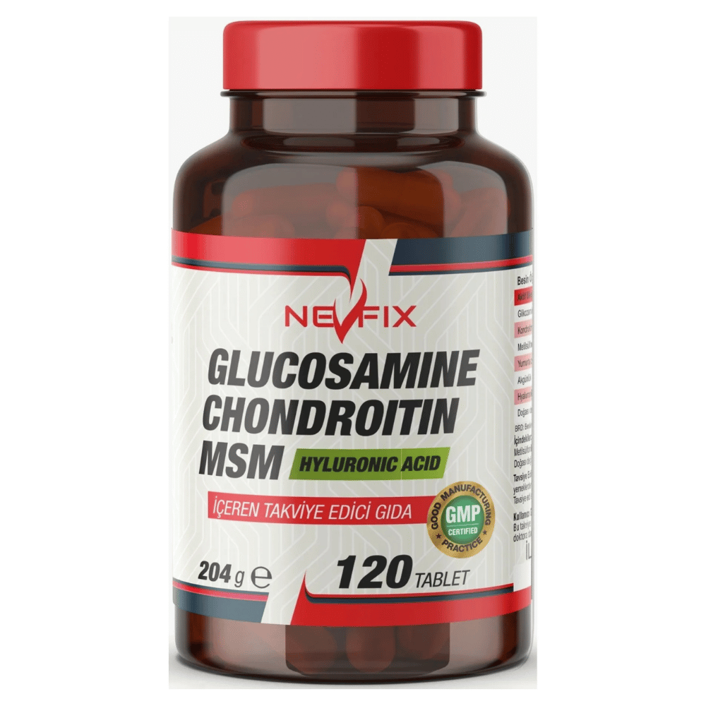 Nevfix Glucosamine Chondroitin MSM Hyaluronic Acid 120 Tablet Fiyatları - Modern Eczane