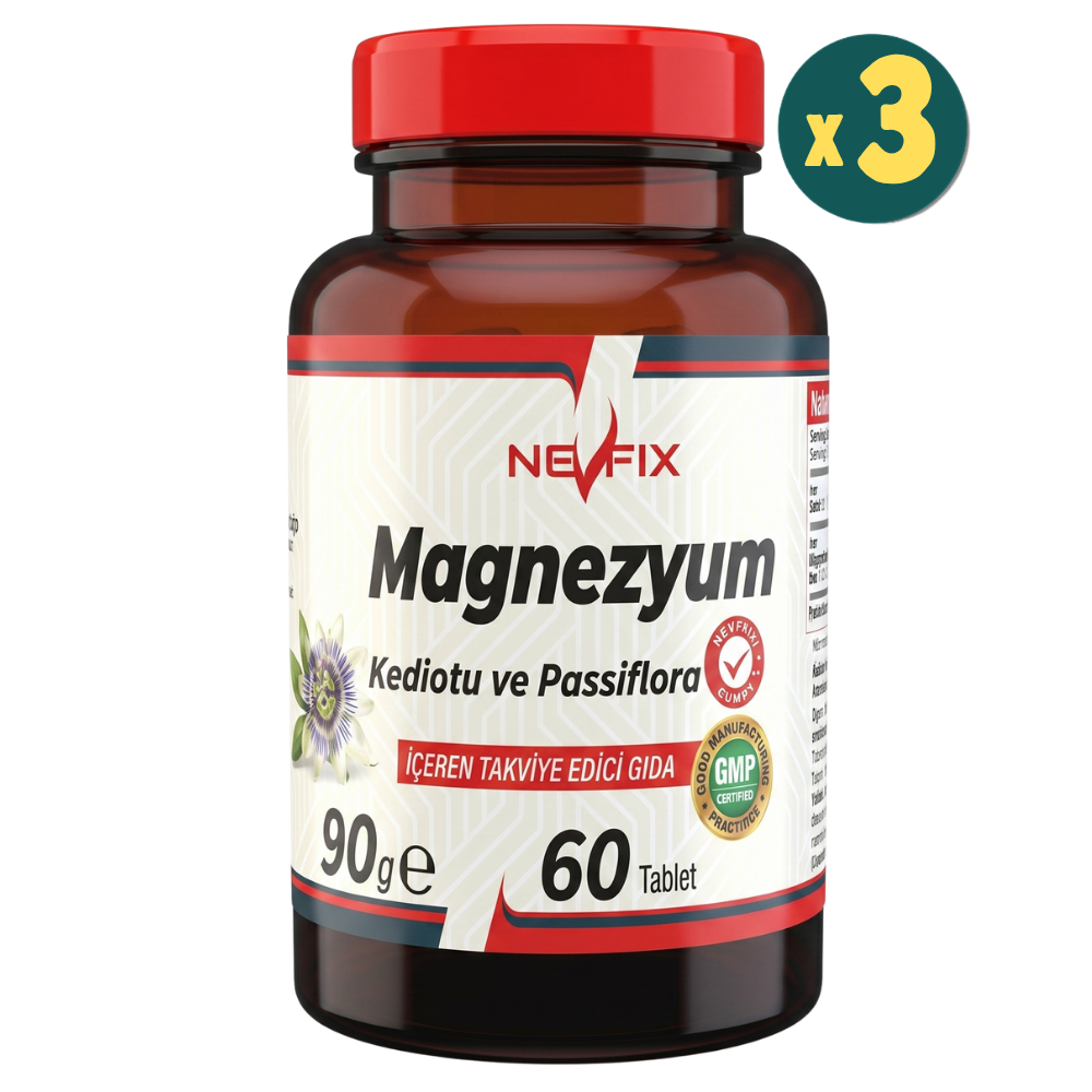 Nevfix Magnezyum Passiflora 60 Tablet 3 Adet Fiyatları - Modern Eczane
