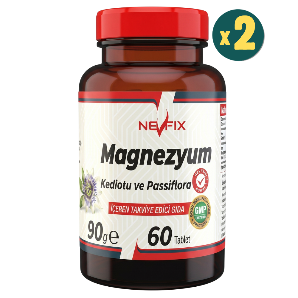 Nevfix Magnezyum Passiflora 60 Tablet 2 Adet Fiyatları - Modern Eczane