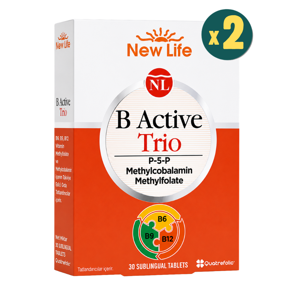 New Life B Active Trio 30 Dil Altı Tablet Fiyatları 2 Adet - Modern Eczane