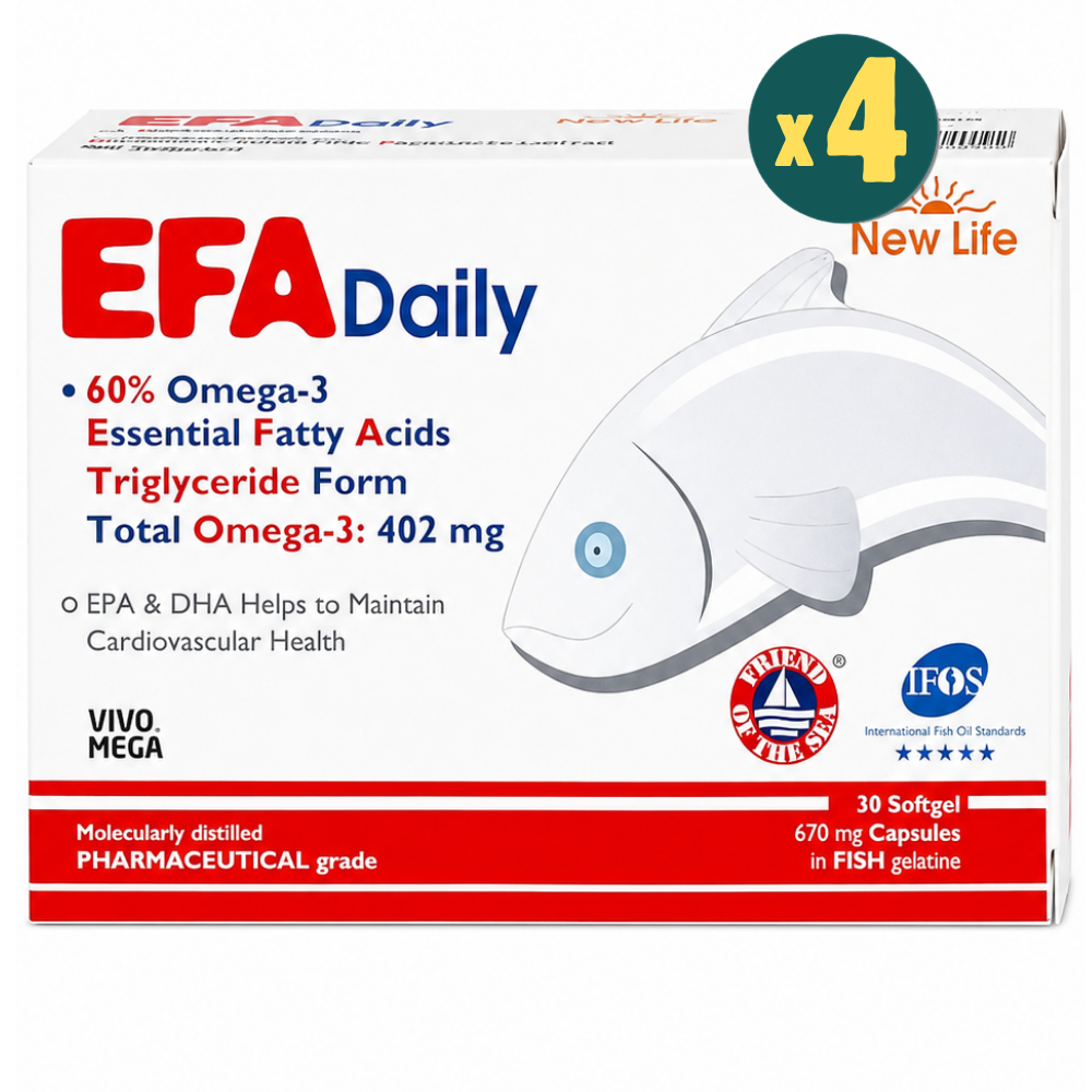 New Life Efa Daily Omega 4 Balık Yağı 30 Kapsül 3 Adet Fiyatları - Modern Eczane
