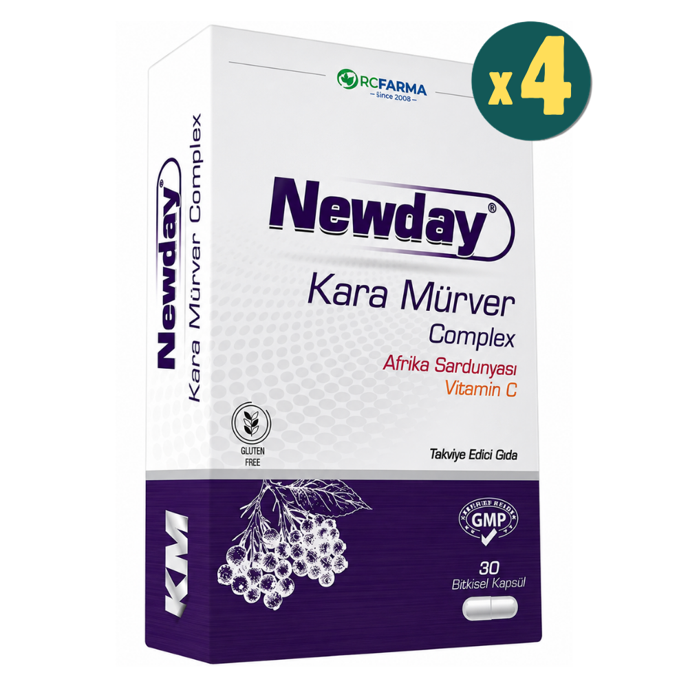 Newday Kara Mürver Complex 30 Kapsül 4 Adet Fiyatları - Modern Eczane