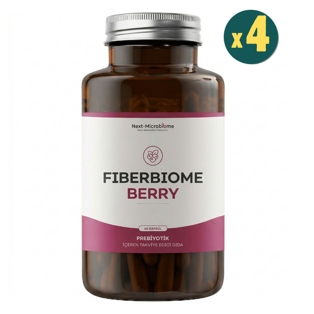 Next-Microbiome Fiberbiome-Berry Prebiyotik 60 Kapsül 4 Adet Fiyatları - Modern Eczane