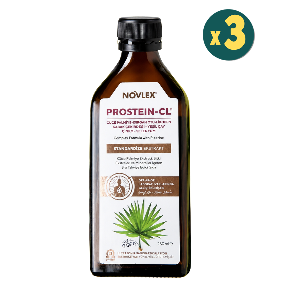 Novlex Prosteın-Cl Cüce Palmiye ve Bitki Ekstreleri 250 ml 3 Adet Fiyatları - Modern Eczane