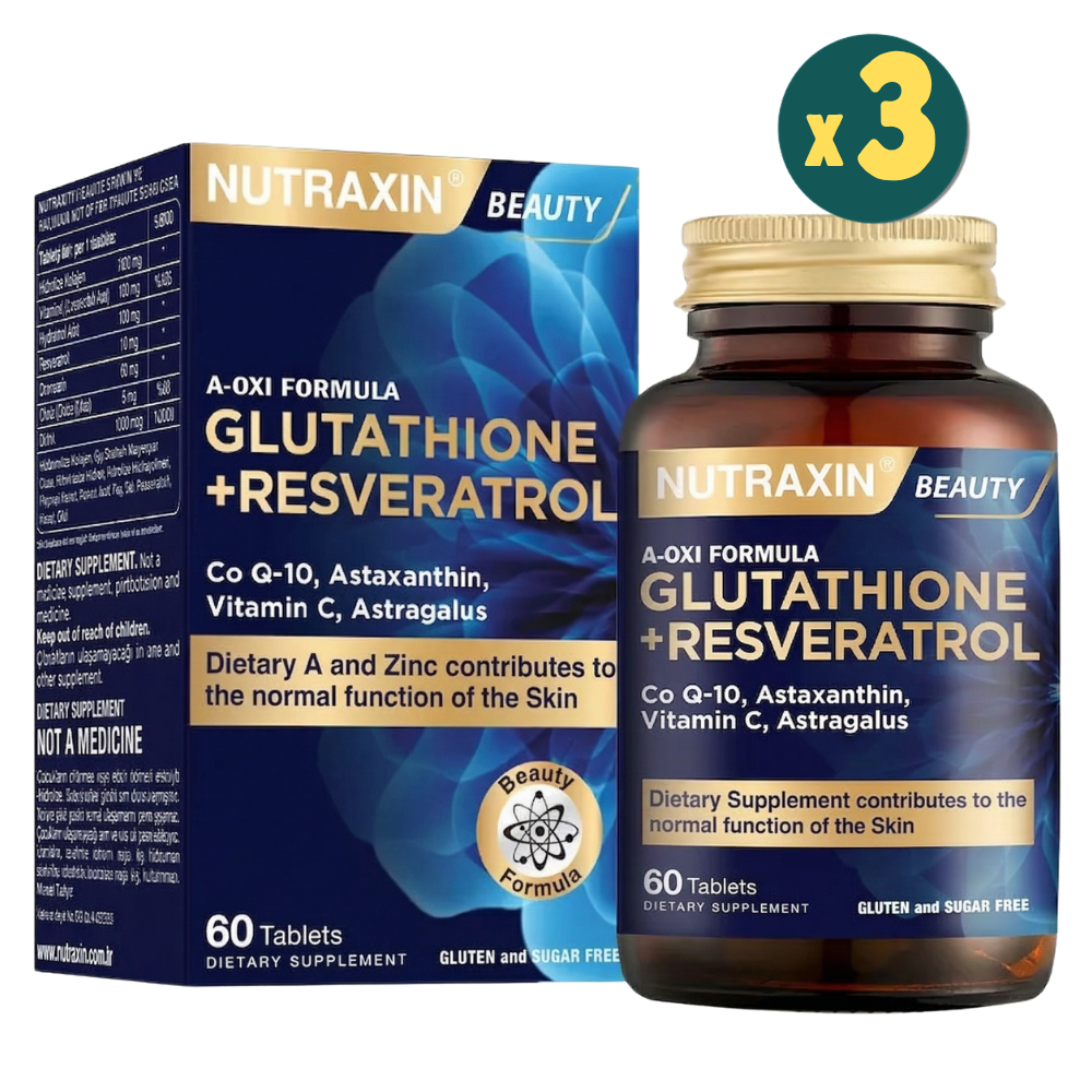 Nutraxin A-Oxi Formula Glutathıone Resveratrol 60 Tablet 3 Adet Fiyatları - Modern Eczane