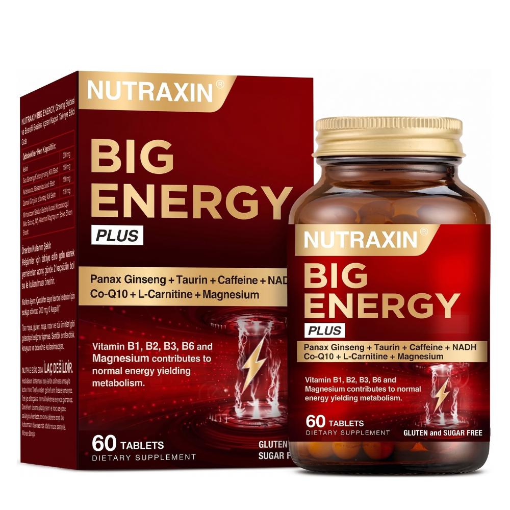 Nutraxin Big Energy Plus 60 Tablet Fiyatları - Modern Eczane
