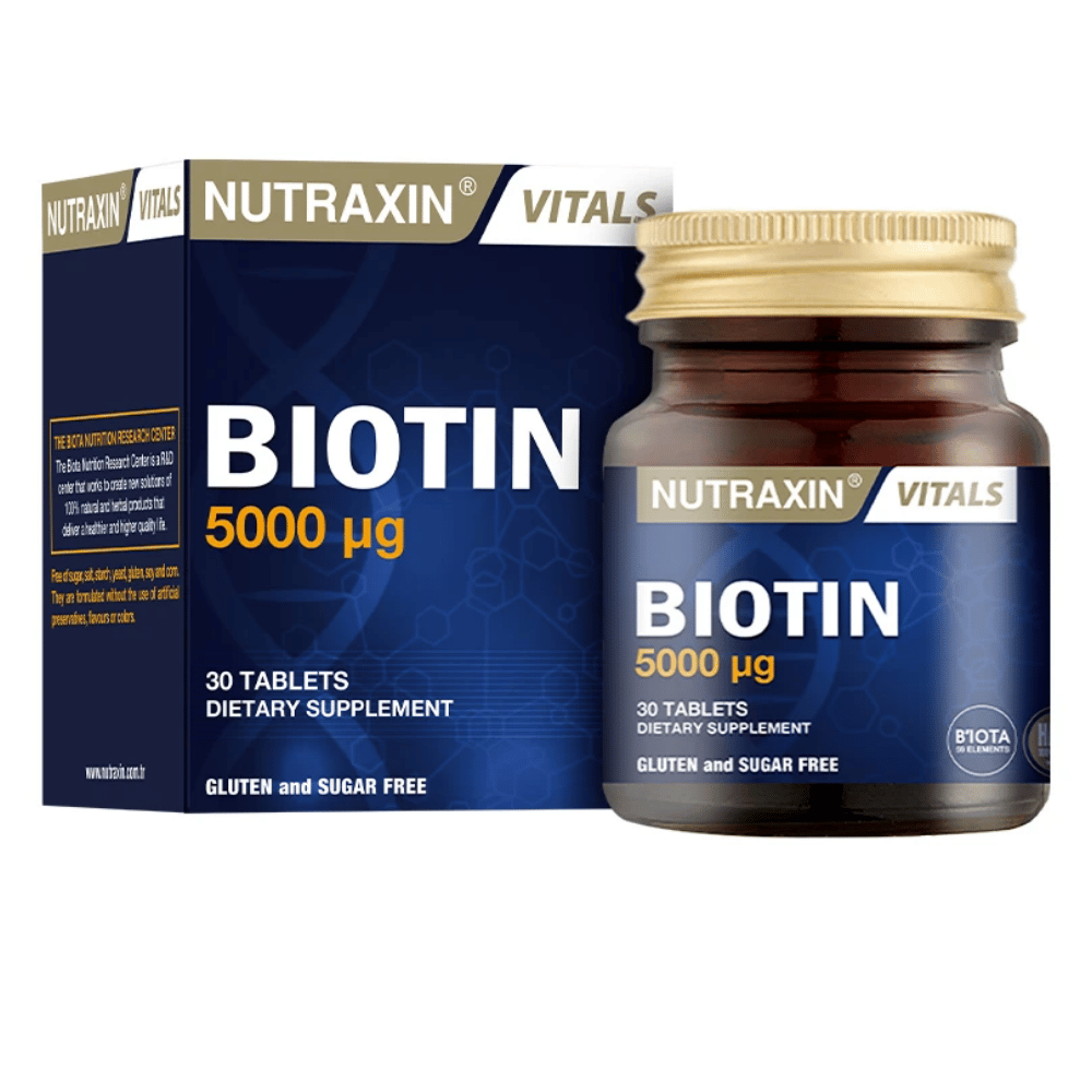 Nutraxin Biotin 5000 mg 30 Tablet Fiyatları - Modern Eczane