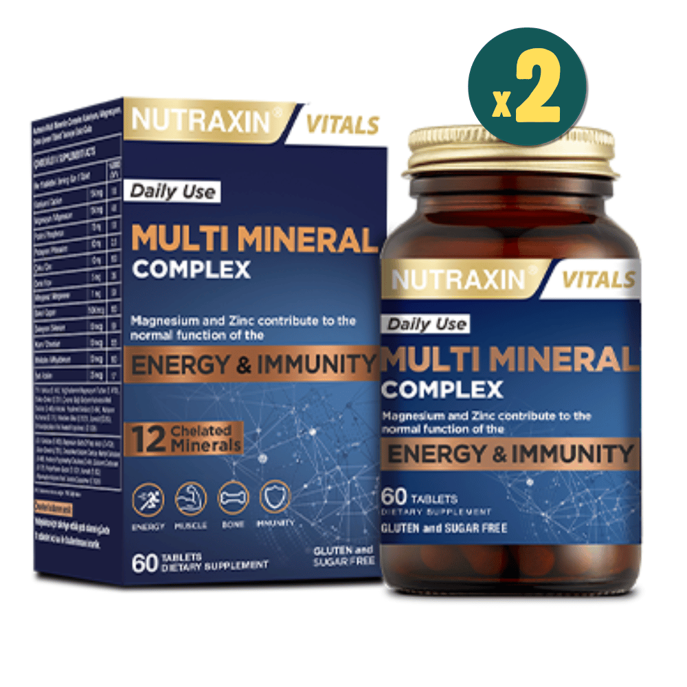 Nutraxin Multi Mineral Complex 60 Tablet 2 Adet Fiyatları - Modern Eczane