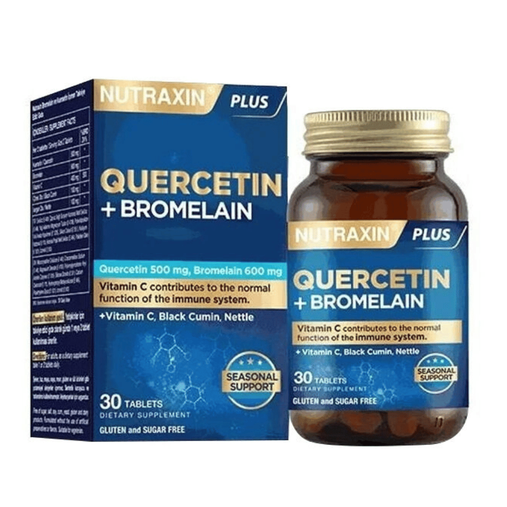 Nutraxin Quercetin + Bromelain 30 Tablet Fiyatları - Modern Eczane
