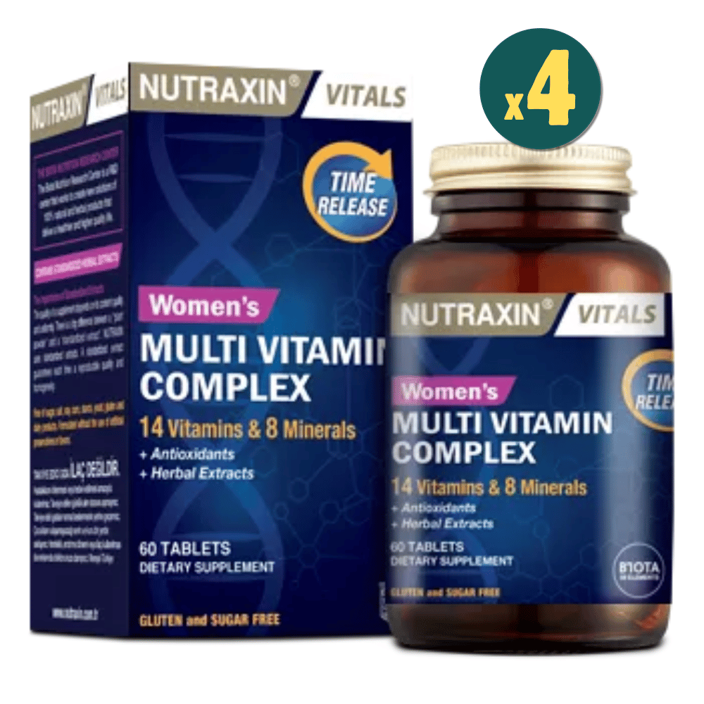 Nutraxin Women's Multi Vitamin Complex 60 Tablet 4 Adet Fiyatları - Modern Eczane