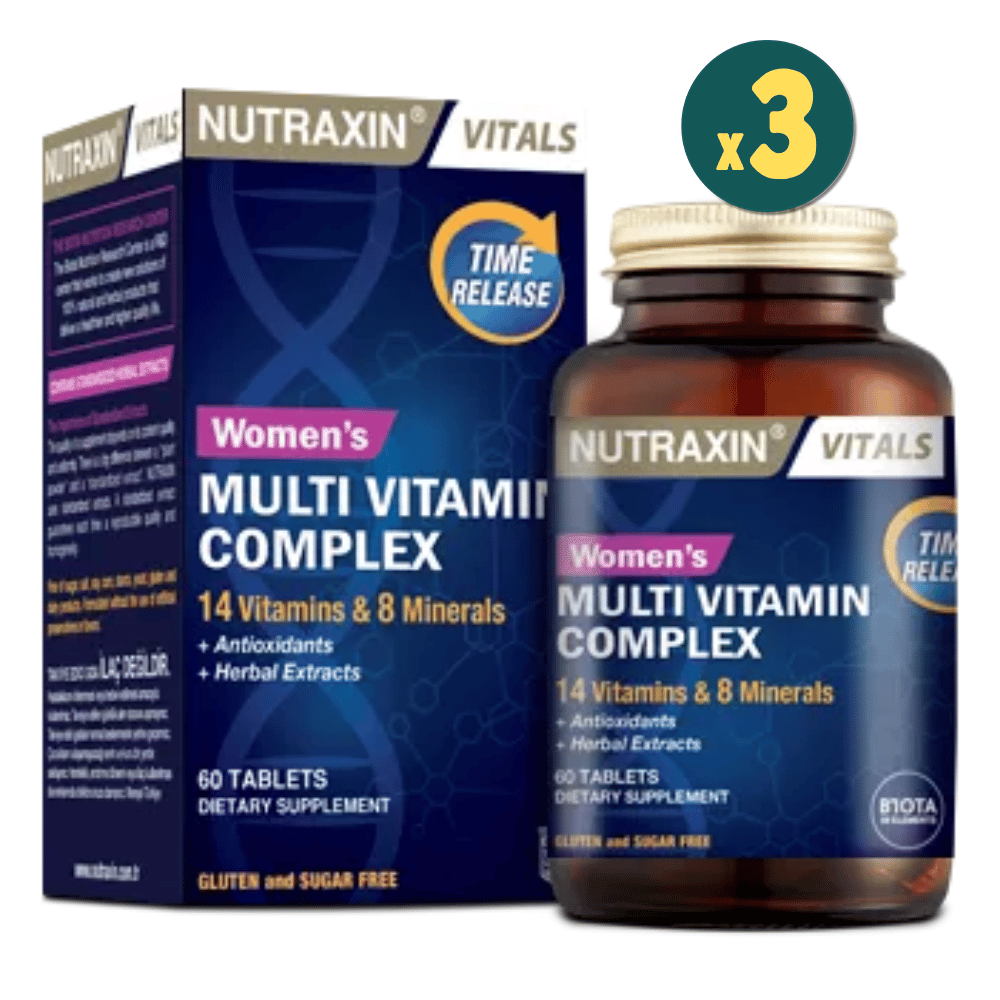 Nutraxin Women's Multi Vitamin Complex 60 Tablet 3 Adet Fiyatları - Modern Eczane