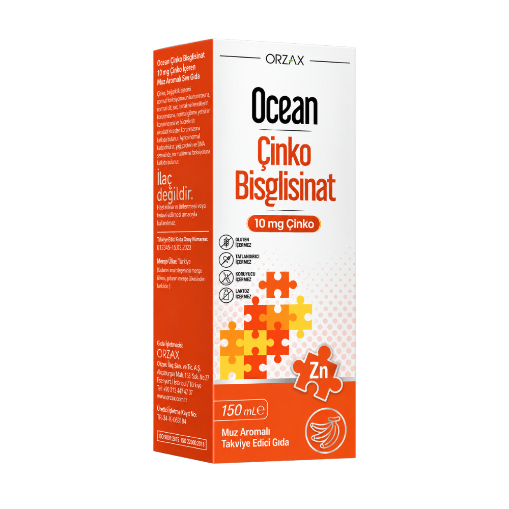 Ocean Çinko Bisglisinat Şurup 150 ml Fiyatları - Modern Eczane