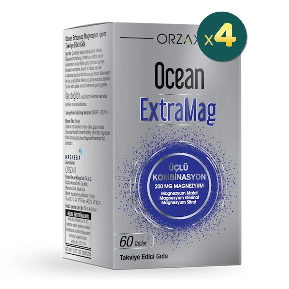 Ocean ExtraMag 60 Tablet 4 Adet Fiyatları - Modern Eczane