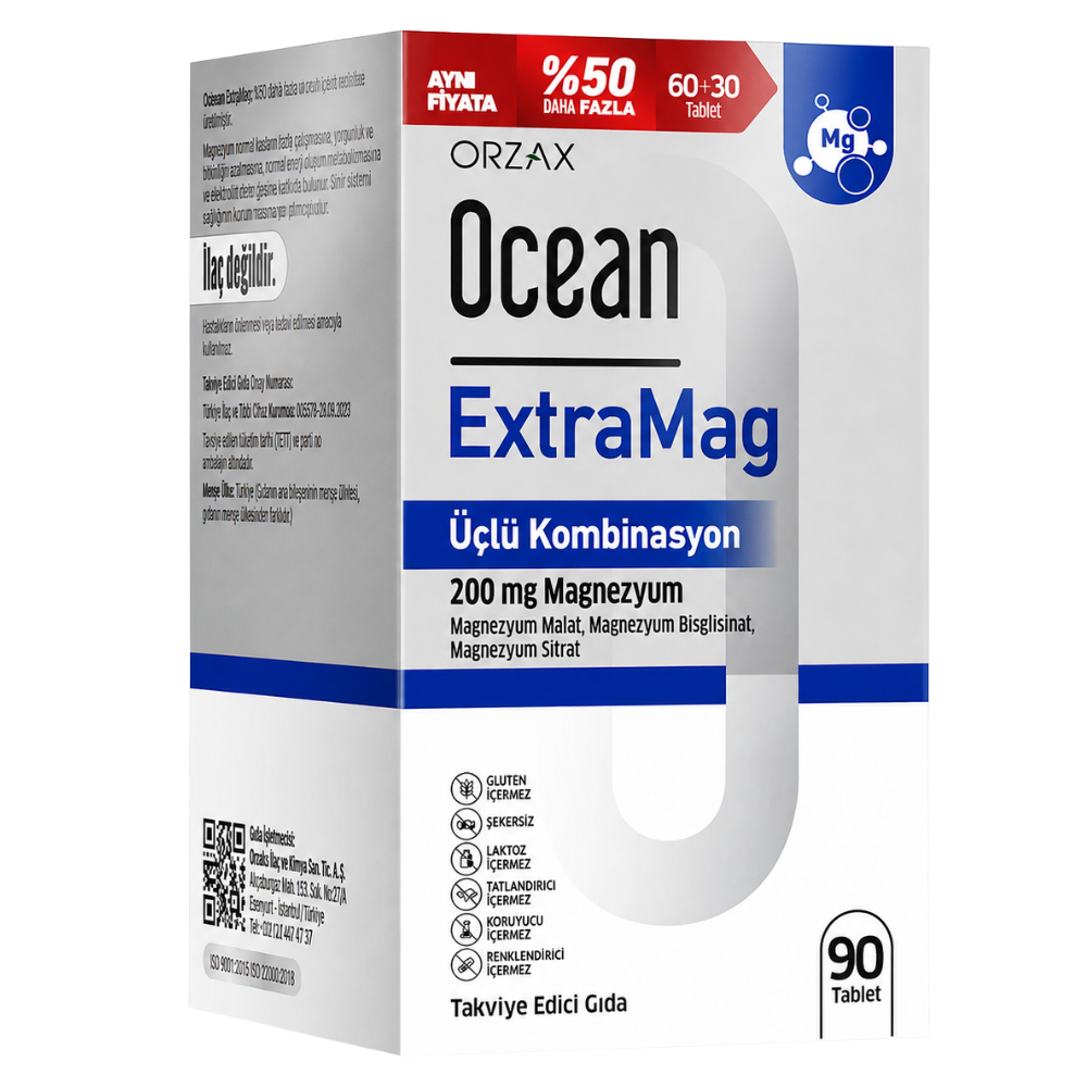 Ocean ExtraMag 90 Tablet Fiyatları - Modern Eczane